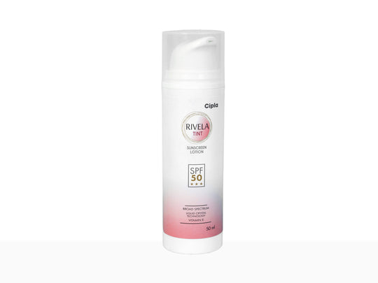 Rivela Tint Sunscreen Lotion SPF 50 | 50 ml | Cipla