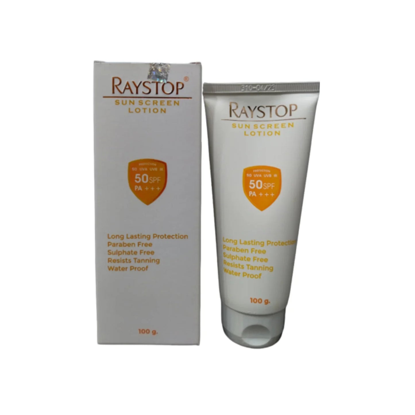 Raystop sunscreen spf50 lotion 100g pack of 2