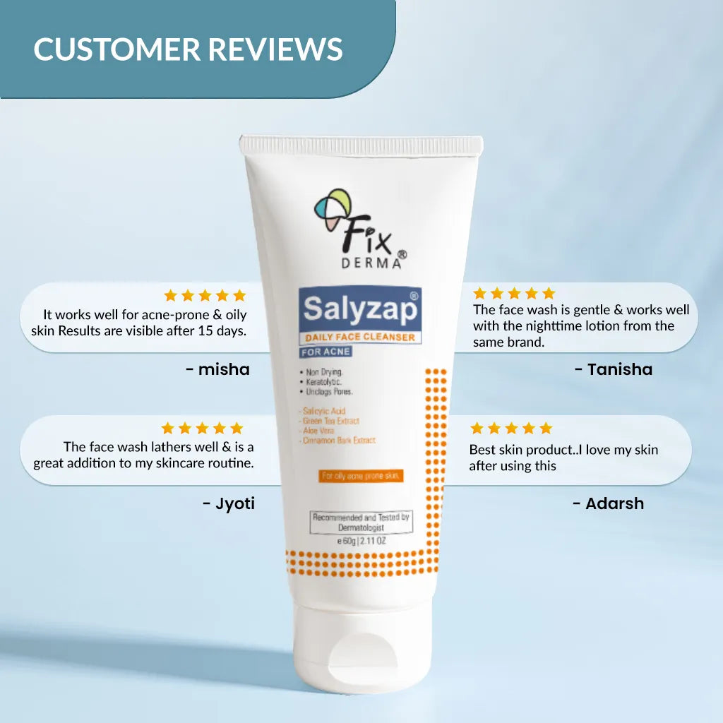 Fixderma Salyzap daily face cleanser for acne 60g