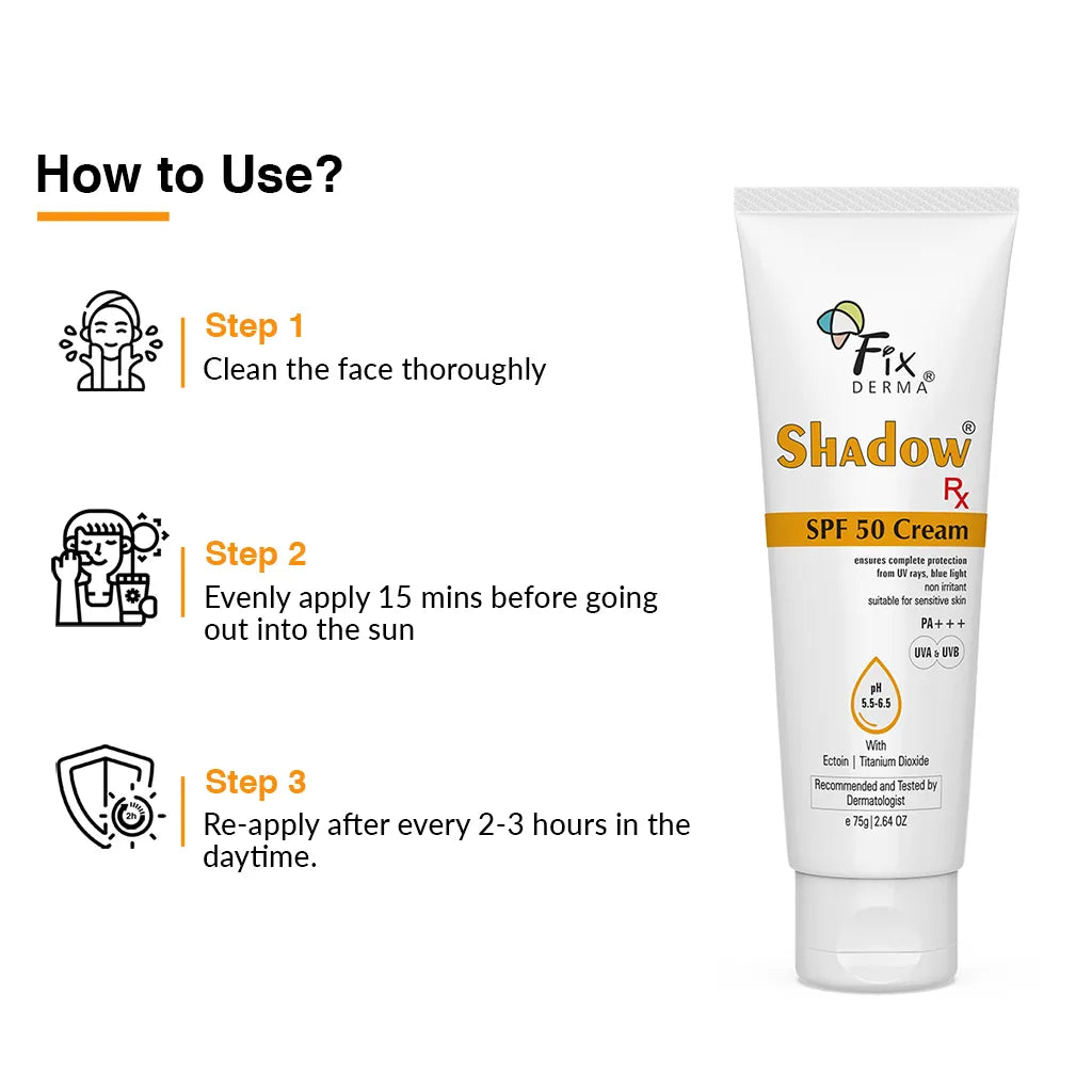 Fixderma Shadow Rx SPF 50 Cream 75g